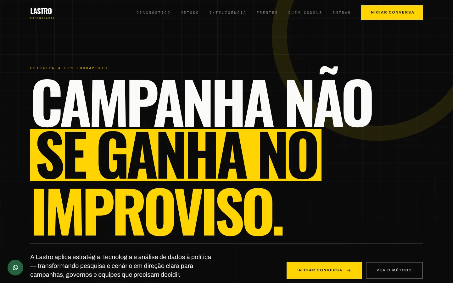 Lastro Comunicação — website by Onni Sites