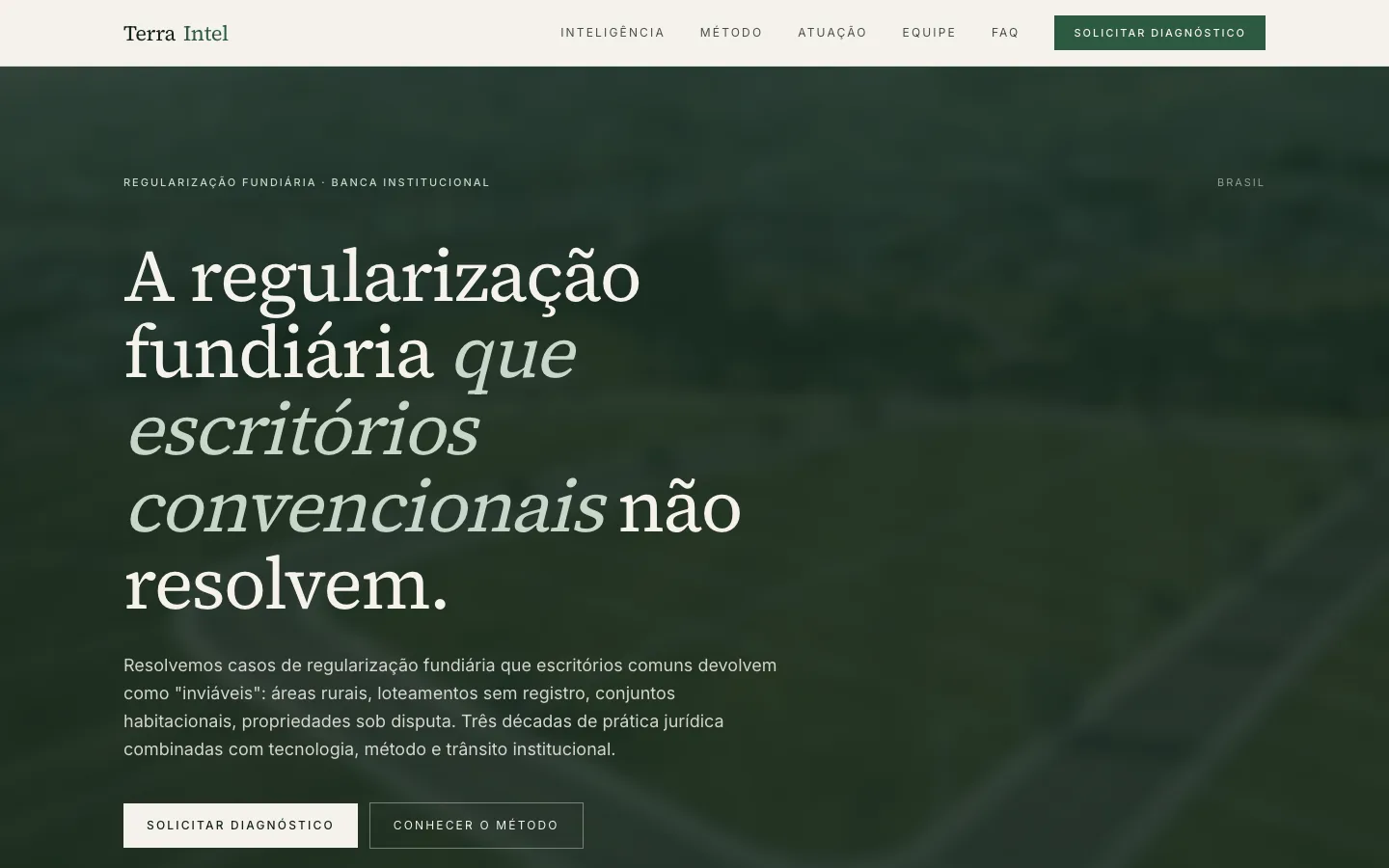 Terra Intel — website by Onni Sites