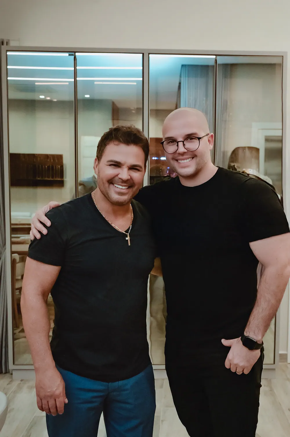 Yuri Nunes com Eduardo Costa